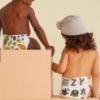 Picture of The Honest Company Clean Conscious Diapers for Sensitive Skin | Hypoallergenic, Fragrance Free | Gender Neutral Prints | Club Box, Size 5 (27+ lbs), 44 Count