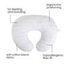 Picture of Boppy Bare Naked Original Nursing Pillow, Pillow Only, Cover Sold Separately, Ergonomic Nursing Essentials for Breastfeeding and Bottle Feeding, with Firm Fiber Fill