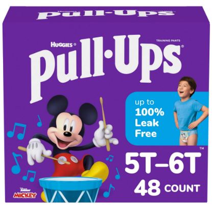 Picture of Pull-Ups Boys' Potty Training Pants, Size 5T-6T Training Underwear (50+ lbs), 48 Count