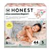 Picture of The Honest Company Clean Conscious Diapers for Sensitive Skin | Hypoallergenic, Fragrance Free | Girl Prints | Club Box, Size 5 (27+ lbs), 44 Count