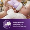 Picture of Philips Avent Natural Baby Bottles with Natural Response Nipples (Medium Flow, Flow 3), 9oz, Purple, 4-Pack, SCY903/34