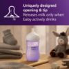 Picture of Philips Avent Natural Baby Bottles with Natural Response Nipples (Medium Flow, Flow 3), 9oz, Purple, 4-Pack, SCY903/34