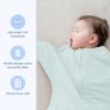 Picture of SleepingBaby Zipadee-Zip Cozy Transition Swaddle - with Zipper, Polyester, Spandex - Roomy Baby Wearable Blanket for Easy Diaper Changes - Classic Mint, Large (12-24 Month)