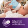 Picture of Philips Avent Natural Baby Bottles with Natural Response Nipples (Slow Flow, Flow 2), 4oz, Blue, 4-Pack, SCY900/24