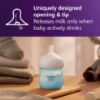 Picture of Philips Avent Natural Baby Bottles with Natural Response Nipples (Slow Flow, Flow 2), 4oz, Blue, 4-Pack, SCY900/24
