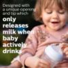 Picture of Philips AVENT Natural Baby Bottle with Natural Response Nipple, Clear, 11oz, 4pk, SCY906/04