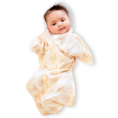 Picture of SleepingBaby Zipadee-Zip Transitional Swaddle Sack, 12-24 Month - Roomy Zipper Sack for Easy Diaper Changes and Proper Hip Development - Large - Lions