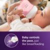 Picture of Philips Avent Natural Baby Bottles with Natural Response Nipples (Slow Flow, Flow 2), 4oz, Pink, 4-Pack, SCY900/14