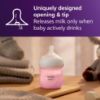 Picture of Philips Avent Natural Baby Bottles with Natural Response Nipples (Slow Flow, Flow 2), 4oz, Pink, 4-Pack, SCY900/14