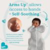 Picture of Love to Dream Swaddle UP, Baby Sleep Sack, Self-Soothing Swaddles for Newborns, Improves Sleep, Snug Fit Helps Calm Startle Reflex, New Born Essentials for Baby, 1.0 TOG, 5-8.5 lbs, Gray