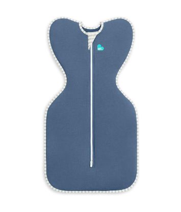Picture of Love to Dream Swaddle UP, Baby Sleep Sack, Self-Soothing Swaddles for Newborns, Improves Sleep, Snug Fit Helps Calm Startle Reflex, New Born Essentials for Baby, 5-8.5 lbs, Denim