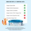 Picture of Amazon Brand - Mama Bear Diaper Pail Refills for Genie Pails, Unscented, 2160 Count (8 Packs of 270)