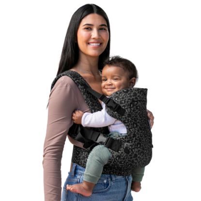 Picture of Infantino Flip Advanced 4-in-1 Baby Carrier - Ergonomic, Convertible, Face-in and Face-Out Front and Back Baby Carrier for Newborn to Toddler 8-32 lbs, Black & Gray Leopard
