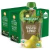 Picture of Happy Baby Organics Stage 2 Baby Food Pouches, Gluten Free, Vegan & Healthy Snack, Clearly Crafted Fruit & Veggie Puree, Pears, Kale & Spinach, 4 Ounces (Pack of 16)
