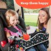 Picture of PILLANI Kids Travel Tray for Car - Car Seat Tray for Kids, Roadtrip Essentials, Carseat Table Tray for Kids Road Trip Activities - Toddler Lap Desk Organizer for Airplane