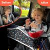 Picture of PILLANI Kids Travel Tray for Car - Car Seat Tray for Kids, Roadtrip Essentials, Carseat Table Tray for Kids Road Trip Activities - Toddler Lap Desk Organizer for Airplane