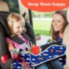 Picture of PILLANI Kids Travel Tray for Car - Car Seat Tray for Kids, Roadtrip Essentials, Carseat Table Tray for Kids Road Trip Activities - Toddler Lap Desk Organizer for Airplane