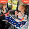 Picture of PILLANI Kids Travel Tray for Car - Car Seat Tray for Kids, Roadtrip Essentials, Carseat Table Tray for Kids Road Trip Activities - Toddler Lap Desk Organizer for Airplane