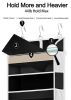 Picture of TAHAVICE 2 Pack Over The Door Storage Organizer with 5 Pockets 10 Mesh Side Pockets, 44 lbs Weight Capacity Door Hanging Organizers and Storage for Bedroom,Bathroom,Nursery,Pantry,Dorm(Black)