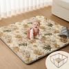 Picture of Blissful Diary Baby Play Mat, 47x47 Infant Play Mat for Playpen, Thicken Foam Cushioned Baby Mat for Floor, Non-Slip Kids Play Mat, Washable Baby Playmat for Babies,Toddlers, Earth Tones Design