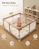 Picture of Blissful Diary Baby Play Mat, 47x47 Infant Play Mat for Playpen, Thicken Foam Cushioned Baby Mat for Floor, Non-Slip Kids Play Mat, Washable Baby Playmat for Babies,Toddlers, Earth Tones Design