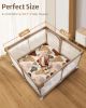 Picture of Blissful Diary Baby Play Mats for Floor, 47x47 Playpen Mat, Thicken Cushioning Padding Foam Playmate for Baby and Toddlers Infants, Non-Slip & Machine Washable, Boho Design