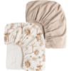Picture of Konssy Muslin Crib Sheets 2 PCS, 100% Cotton Baby Crib Sheets for Standard Crib Mattress (28"x 52"), Soft and Breathable for Boys, Girls (Fall Forest,Wheat)