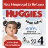 Picture of Huggies Size 4 Diapers, Snug & Dry Baby Diapers, Size 4 (22-37 lbs), 92 Count, Packaging May Vary