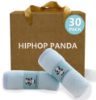 Picture of HIPHOP PANDA Baby Washcloths, Rayon Made from Bamboo - 2 Layer Ultra Soft Absorbent Newborn Bath Face Towel - Reusable Baby Wipes for Delicate Skin - Blue, 30 Pack
