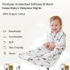Picture of Unnivoll Baby Sleep Sack 12-18 Months 3 Pack 100% Cotton Lightweight 0.5 TOG Wearable Blanket Baby Sleep Bag with 2-Way Zipper for Newborn Infant Excavator