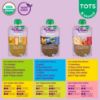 Picture of Plum Organics Stage 4 Variety Pack - Toddler’s Flavor Expedition - Mighty Builder Organic Fruit & Veggie Pouches - 4 oz Pouch, Pack of 18 (Amazon Exclusive)