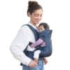 Picture of Infantino Flip Advanced 4-in-1 Baby Carrier - Ergonomic, Convertible, Face-in and Face-Out Front and Back Baby Carrier for Newborn to Toddler 8-32 lbs, Floral Navy