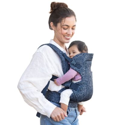 Picture of Infantino Flip Advanced 4-in-1 Baby Carrier - Ergonomic, Convertible, Face-in and Face-Out Front and Back Baby Carrier for Newborn to Toddler 8-32 lbs, Floral Navy
