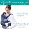 Picture of Infantino Flip Advanced 4-in-1 Baby Carrier - Ergonomic, Convertible, Face-in and Face-Out Front and Back Baby Carrier for Newborn to Toddler 8-32 lbs, Floral Navy