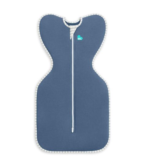 Picture of Love to Dream Swaddle UP, Baby Sleep Sack, Self-Soothing Swaddles for Newborns, Get Longer Sleep, Snug Fit Helps Calm Startle Reflex, New Born Essentials for Baby, 1.0 TOG, 13-19 lbs, Denim