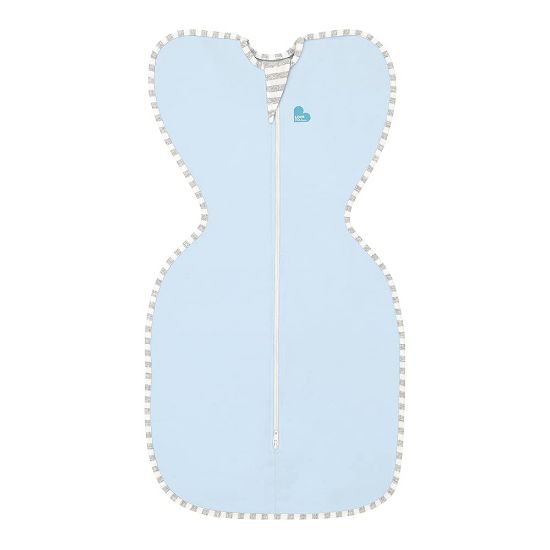 Picture of Love To Dream Swaddle UP, Blue, Newborn, 5-8.5 lbs., Dramatically better & Allow baby to sleep in their preferred arms up position for self-soothing, snug fit calms startle reflex