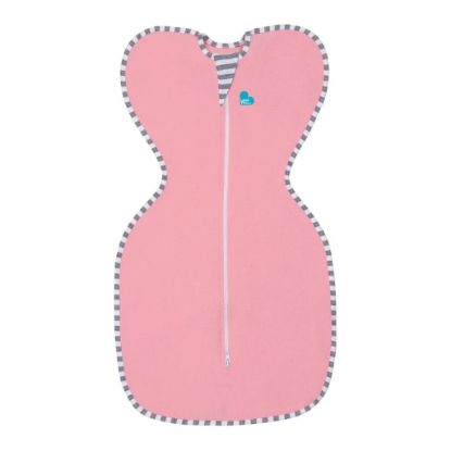Picture of Love to Dream Swaddle UP, Dramatically Better Sleep, Allow Baby to Sleep in Their Preferred arms up Position for self-Soothing, snug fit Calms Startle Reflex, Pink, Small, 8-13 lbs