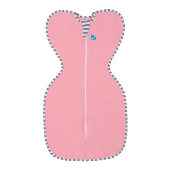 Picture of Love to Dream Swaddle UP, Dramatically Better Sleep, Allow Baby to Sleep in Their Preferred arms up Position for self-Soothing, snug fit Calms Startle Reflex, Pink, Small, 8-13 lbs