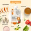 Picture of Serenity Kids 7+ Months Bone Broth Puree Made with Organic Veggies - Clean Label Project Purity Award Certified - 3.5 Ounce BPA-Free Pouch - Variety Pack - 6 Count - Baby Puree - Bone Broth for Babies