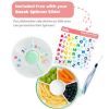 Picture of GoBe Kids Small Snack Spinner Slide Bundle with Hand Strap and Sticker Sheet - Reusable Snack Container with 5 Compartment Dispenser and Lid | BPA/PVC Free | Dishwasher Safe | No Spill - Taro Purple