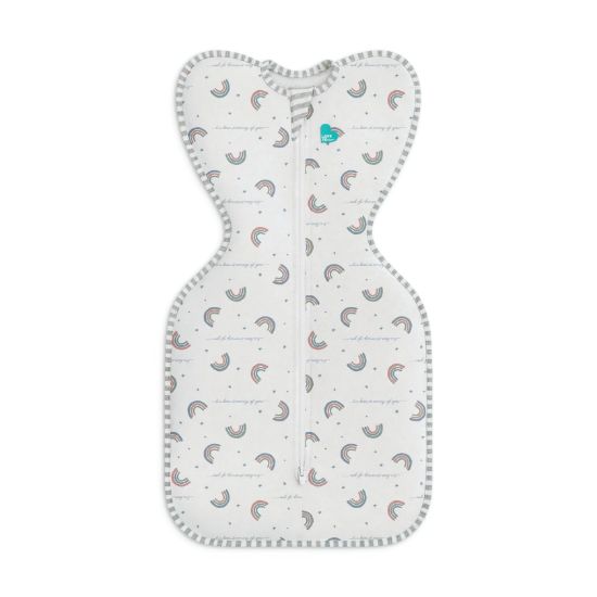 Picture of Love to Dream Swaddle UP, Baby Sleep Sack, Self-Soothing Swaddles for Newborns, Improves Sleep, Snug Fit Helps Calm Startle Reflex, New Born Essentials for Baby, 1.0 TOG, 13-19 lbs, Rainbow Dream
