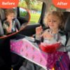 Picture of PILLANI Kids Travel Tray for Car - Car Seat Tray for Kids, Roadtrip Essentials, Carseat Table Tray for Kids Road Trip Activities - Toddler Lap Desk Organizer for Airplane