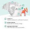 Picture of Amazon Brand - Mama Bear Gentle Touch Diapers, Hypoallergenic, Size 2, 184 Count (4 packs of 46), White