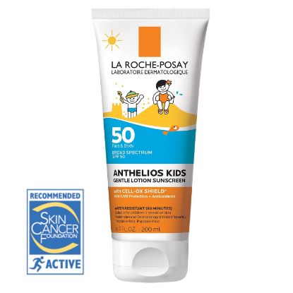 Picture of La Roche-Posay Anthelios Kids Gentle Lotion Sunscreen SPF 50, Broad Spectrum SPF + Antioxidants, Sunscreen For Kids, Octinoxate & Oxybenzone-Free, Pediatrician Tested, Non Comedogenic, Oil Free