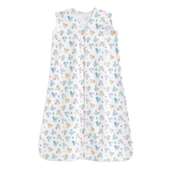 Picture of HALO SleepSack, 100% Cotton Wearable Blanket, Swaddle Transition Sleeping Bag, TOG 0.5, Mickey Overlay, Large, 12-18 Months