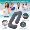 Picture of Sasttie Pregnancy Pillows for Sleeping, U Shaped Cooling Full Body Pillow with Removable Cover, Pregnant Women Must Haves, Maternity Essential, Dark Grey