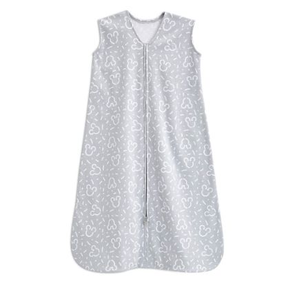 Picture of HALO SleepSack, 100% Cotton Wearable Blanket, Swaddle Transition Sleeping Bag, TOG 0.5, Confetti Mickey - Grey, Large, 12-18 Months