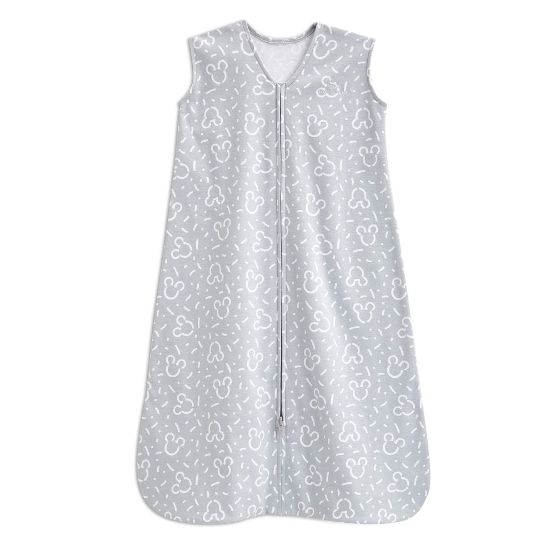 Picture of HALO SleepSack, 100% Cotton Wearable Blanket, Swaddle Transition Sleeping Bag, TOG 0.5, Confetti Mickey - Grey, Large, 12-18 Months