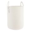 Picture of XUANGUO Cotton Rope Laundry Basket Hamper for Clothes Woven Storage Basket for Living Room Bedroom Boho Tall Rope Baskets for Blanket Toys Pillow Towels Baby Nursery Hamper Bin Large white