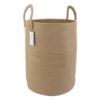 Picture of XUANGUO Cotton Rope Laundry Basket Hamper for Clothes Woven Storage Basket for Living Room Bedroom Boho Tall Rope Baskets for Blanket Toys Pillow Towels Baby Nursery Hamper Bin Large jute